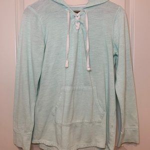 Juniors SO Lace-Up Tunic Hoodie